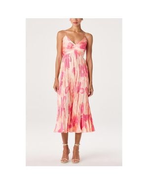 Astr Maeve Midi Dress - Red