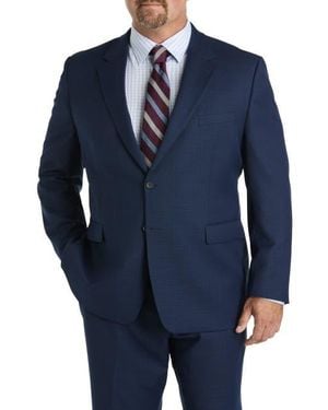 JV Reflex Big & Tall Stretch Suit Jacket - Blue