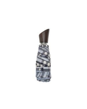 Burberry Check Folding Umbrella - White