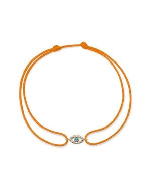 Anzie Mini Pendant Bracelet - Orange