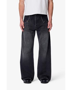 MNML Mule Pocket Kick Flare Jeans - Black