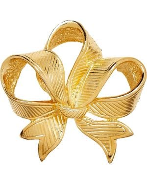 Susan Caplan 1980S Vintage Brooch - Metallic