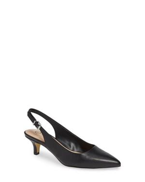 Bella Vita Scarlette Kitten Heel Slingback Pump - Black