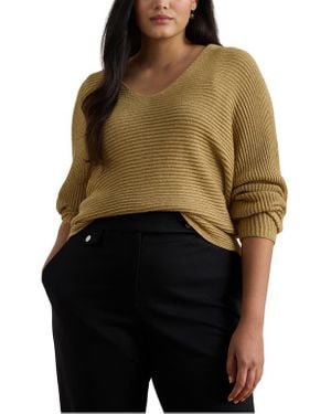 Ralph Lauren Metallic Dolman Sweater - Black