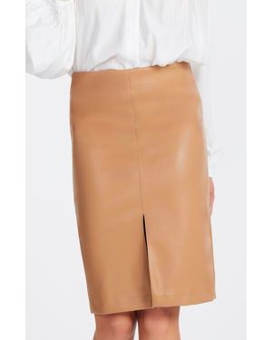 Bishop + Young Briana Faux Leather Skirt - Multicolor
