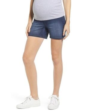 1822 Denim Maternity Shorts - Blue
