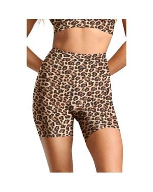 Siella No-Show Bike Short - Brown