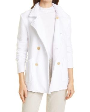 Frank & Eileen Raw Edge French Terry Peacoat - White