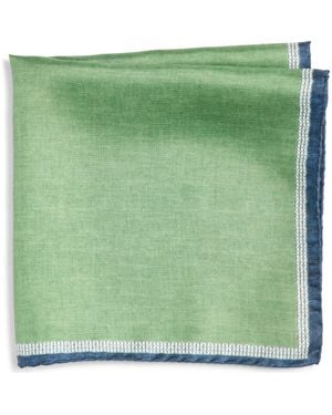 Nordstrom Silk Pocket Square - Green