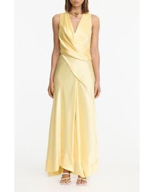 Acler Eastoncroft Satin Gown - Yellow