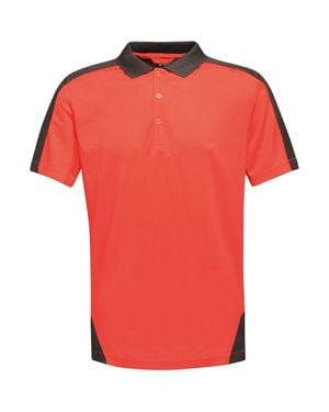 Regatta Contrast Coolweave Pique Polo Shirt - Red