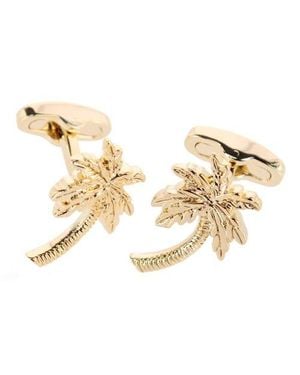 Trafalgar The Palm Court Palm Tree Cufflinks - Metallic