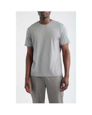 Zella Dynamic Stripe T-Shirt - Gray