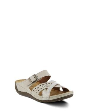 Flexus by Spring Step Denia Slide Sandal - Metallic