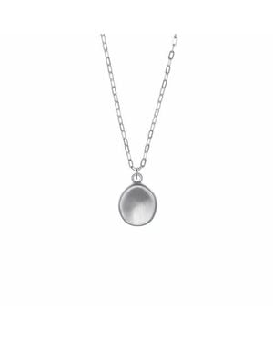 Uncommon Goods Worry Stone Pendant Necklace By Leesa Storfer - Metallic
