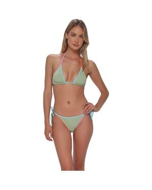 Swim Systems Trisha Triangle Bikini Swimsuit Top - Brown
