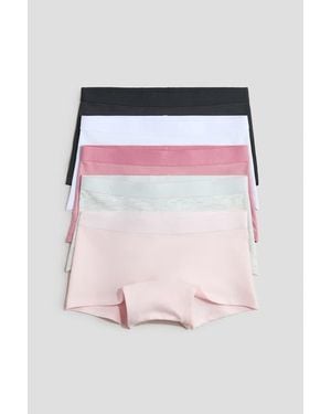 H&M 5-Pack Cotton Boxer Briefs - Pink