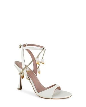 BCBGMAXAZRIA Paticificia Ankle Strap Sandal - White