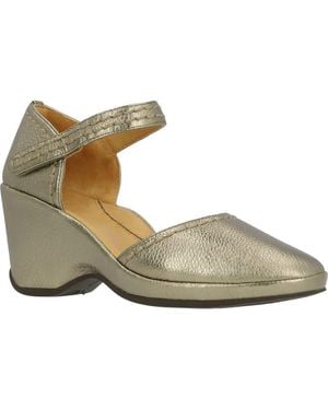 L'amour Des Pieds Orva Wedge Sandal - Metallic
