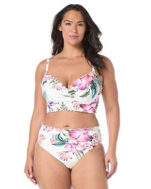Coco Reef Lavish Crop Swim Top - White
