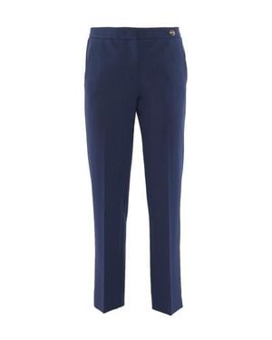 Callas Milano Charlotte Stretch Jersey Cropped Boy Pants - Blue