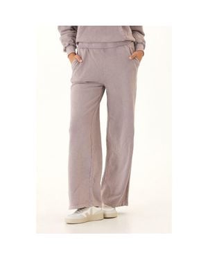 Threads For Thought Esmeralda Mineral Wash Wide Leg Pants - Gray