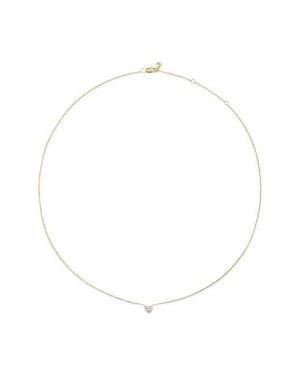 Monica Vinader Mini Heart Lab-Grown Diamond Necklace - White