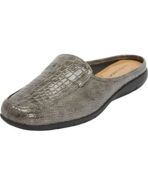 Comfortview The Estelle Slip On Mule - Gray