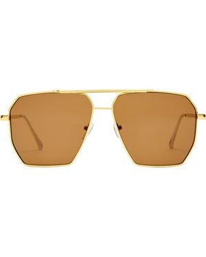 Aire Asteroide 60Mm Square Sunglasses - Brown