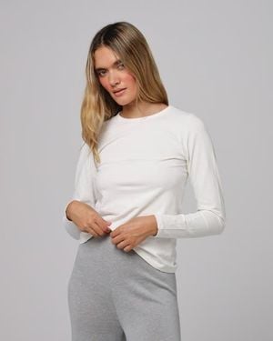 JUANA Hemp Essentials Long Sleeve Tee - White
