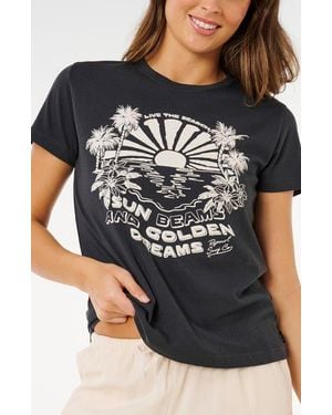 Rip Curl Sun Beams Graphic T-Shirt - Black