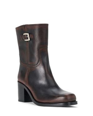 STAUD Brooklyn Leather Ankle Boot - Black