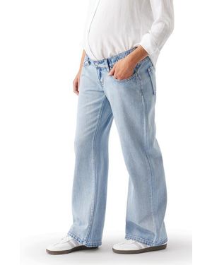 Ripe Maternity Billie Elastic Wide Leg Maternity Jeans - Blue