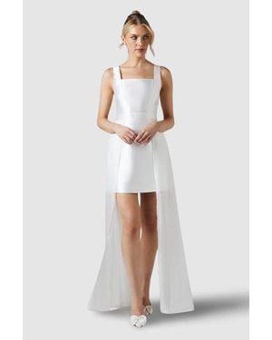 Coast Twill Mini Wedding Dress - White