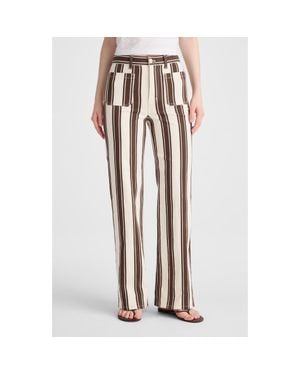 Madewell The Emmy Stripe Wide Leg Pants - Multicolor