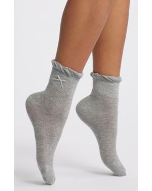 Casa Clara Lily Seamed Socks - Gray