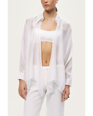 Nocturne Tie-Detail Shirt - White