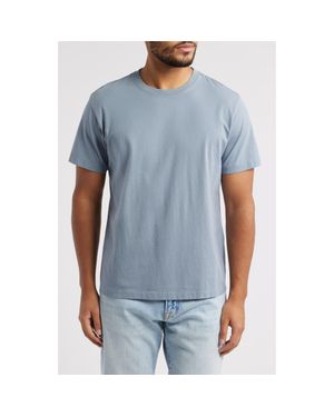 FRAME Logo Cotton T-Shirt - Blue