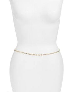 VIDAKUSH Crystal Station Belly Chain - White