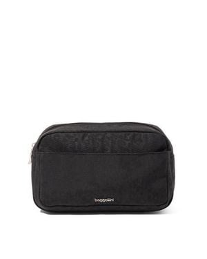 Baggallini Pocket Cosmetic Bag With Brush Organization - Black