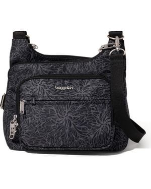 Baggallini Securtex Anti-Theft Crossover Crossbody - Black