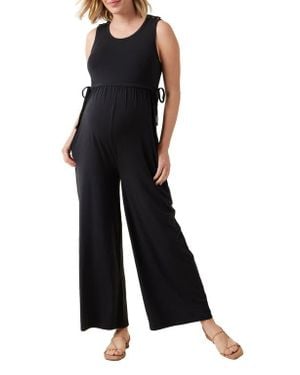 Ingrid & Isabel Wide Leg Maternity Jumpsuit - Black