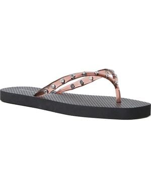 Loeffler Randall Taryn Jelly Flip Flop - Brown