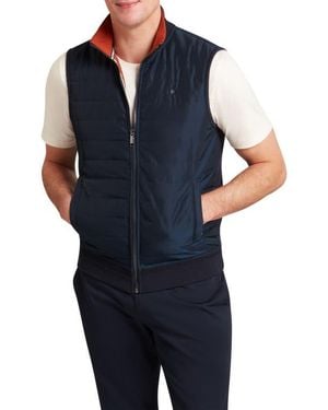 Ted Baker Pafavor Quilt Front Piqué Vest - Black