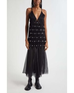 Rabanne Mixed Media Dress - Black