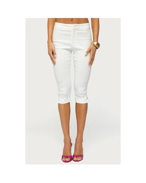 Edikted Sarafina Capri Pants - White