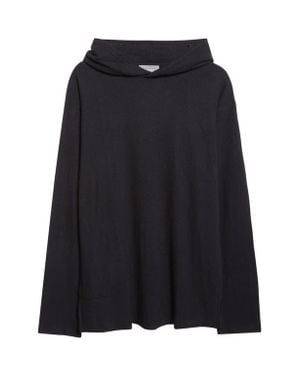 Yohji Yamamoto Super 120S Wool T-Shirt Hoodie - Black