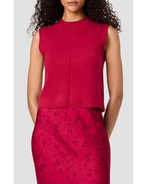 French Connection Babysoft Crewneck Sweater Tank - Red