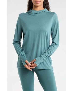 Smartwool Sun Merino Wool Blend Hoodie - Green