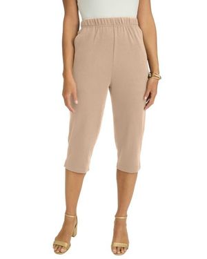 Jessica London Soft Ease Capri - Natural